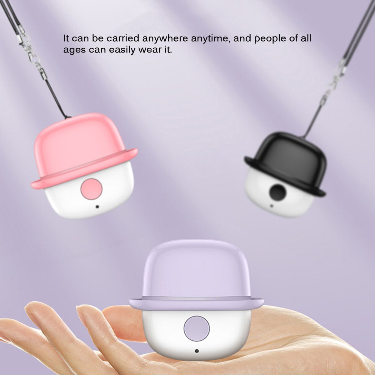 Upgrade Wearable Air Purifier Necklace Mini Portable USB Air Cleaner Negative Ion Generator Low Noise Air Freshener 2 style Purism