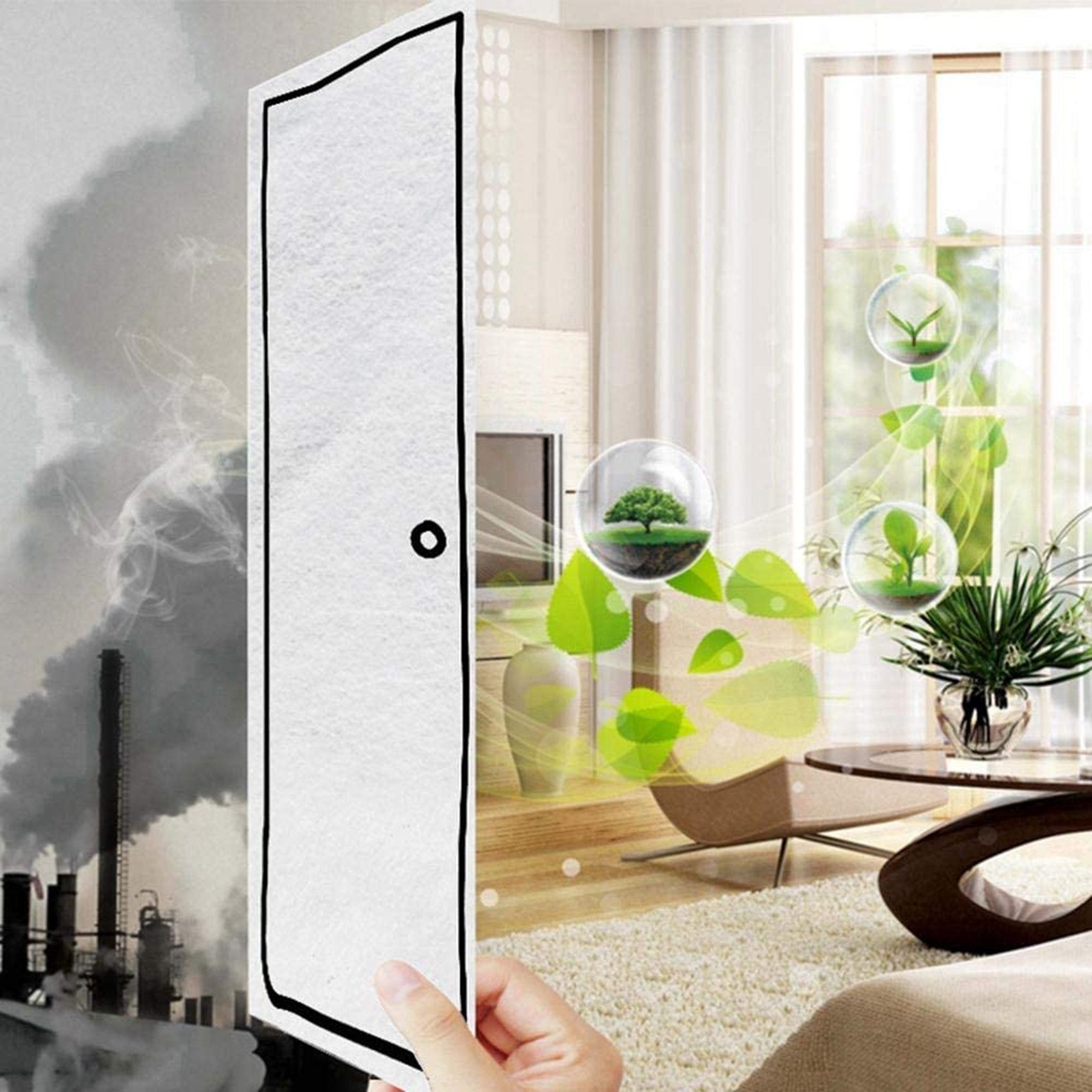 12Pcs 28Inch x 12Inch Electrostatic Filter Cotton,HEPA Filtering Net PM2.5 for Philips Xiaomi Mi Air Purifier