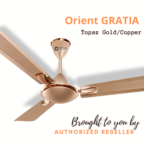 Orient GRATIA 56" (Topaz Gold) Ceiling Fan / FAN