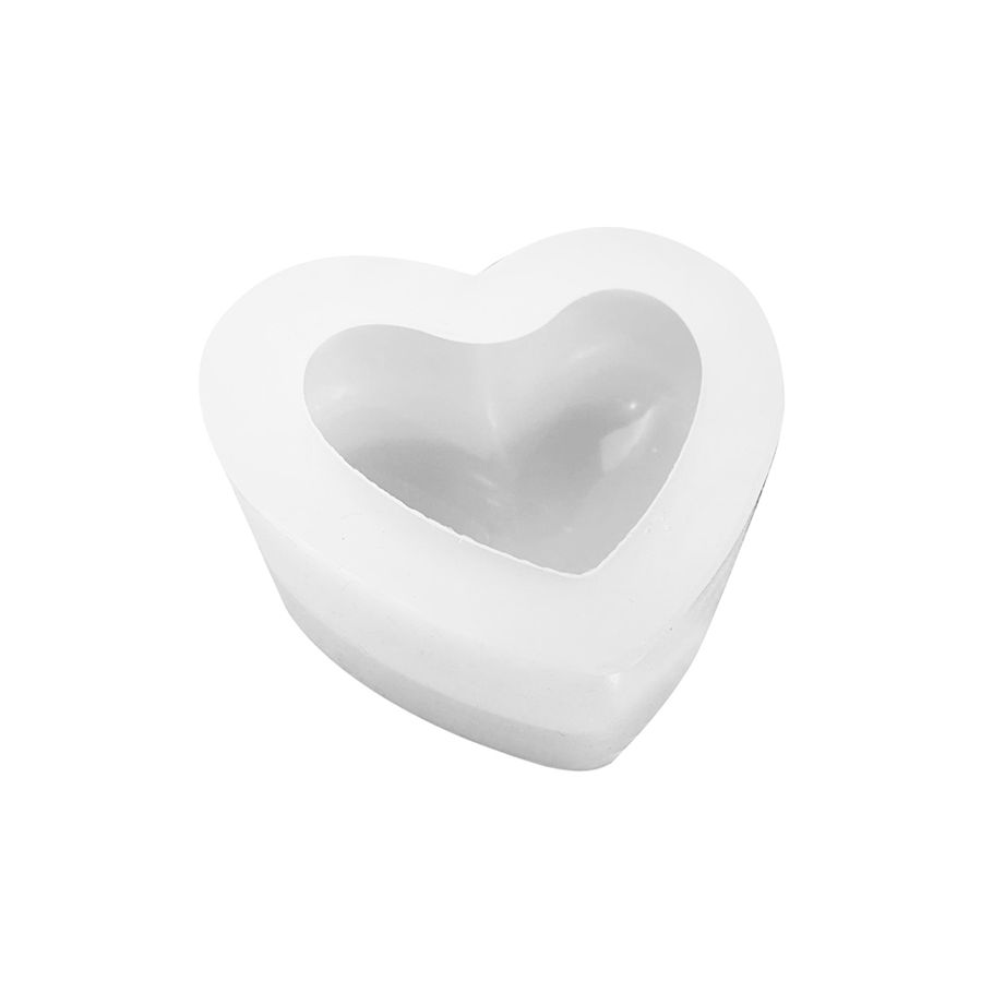 3D Love Heart Silicone Chocolate Polymer Clay Soap Mold Craft DIY Baking Tool