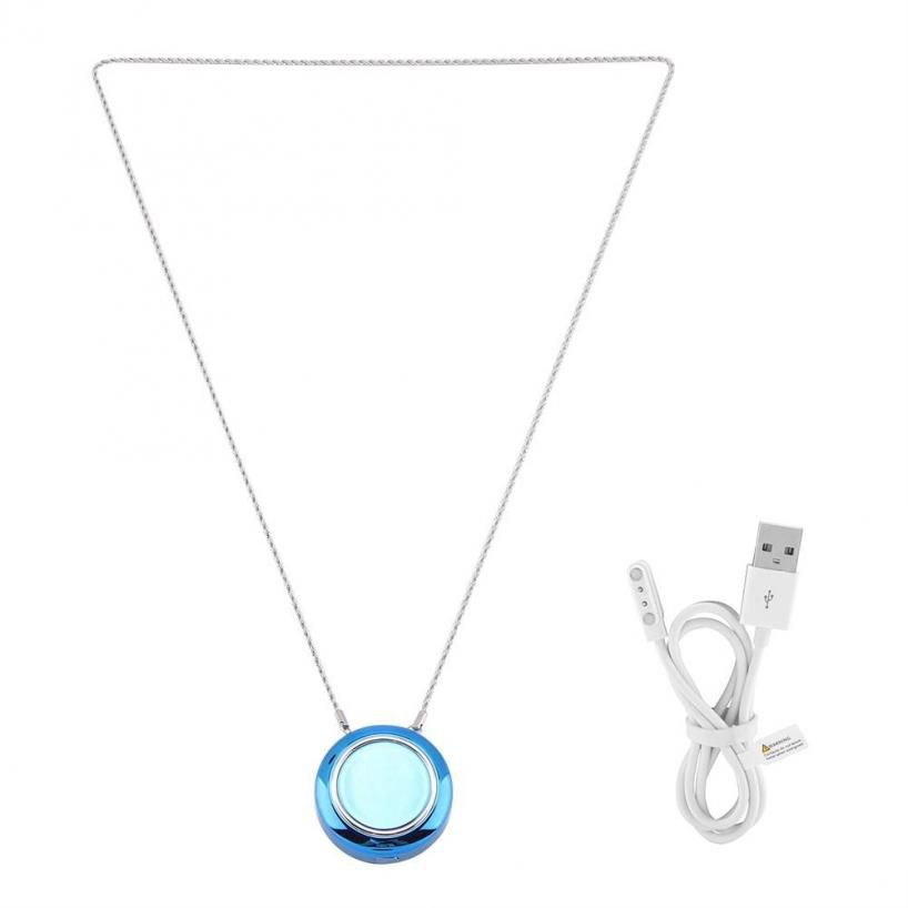Ionic Personal Crystal neckl e Air Fres ner Remove Smoke Protective Equipment mini Purifier
