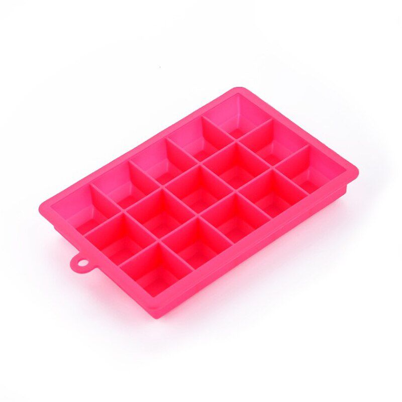 15/24 Cavity Silicone Ice Cube Tray with Lid Ice Cube Mold Food Grade Silicone  Cocktail DriChocolate Ice Cream Maker
