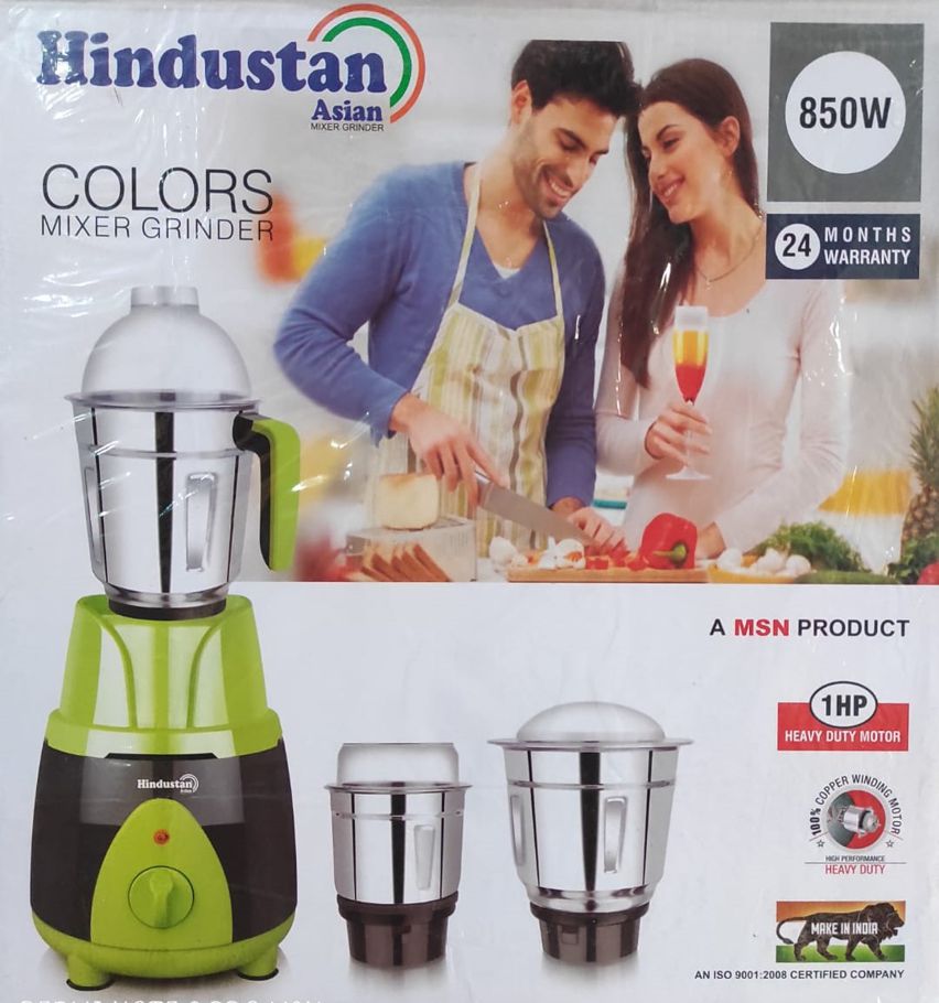 Hindustan Asian Colors Mixer Grinder 850 watts