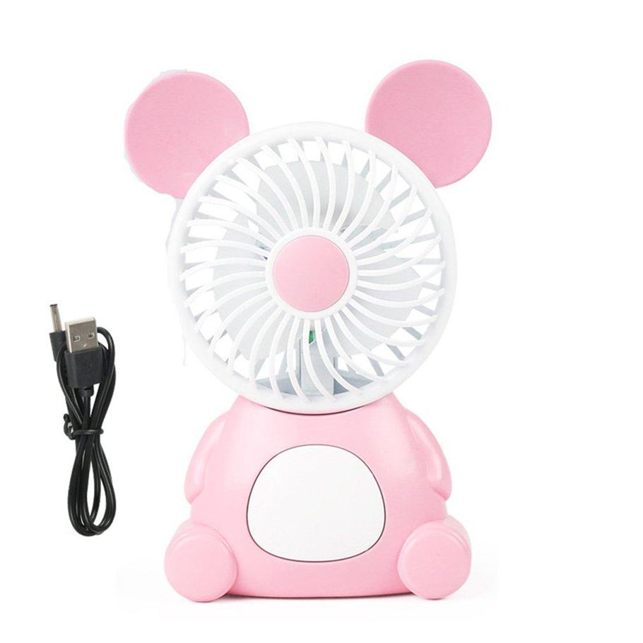 LALA Q8-4B  USB Fan Rechargeable Quiet Desktop Electric Cooling With Lighting