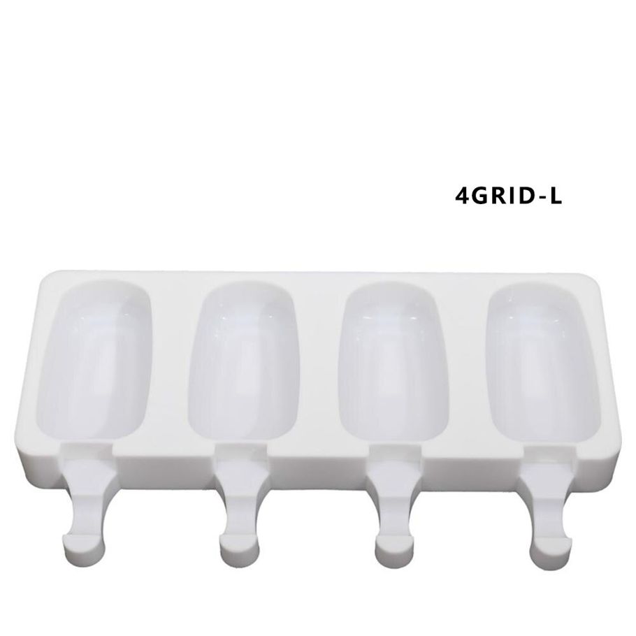 4-8 Grid Ice Cream Mold Makers Silicone Thick Material DIY Molds Ice Cube Moulds Dessert Molds Tray Popsicle Ice Maker Mold