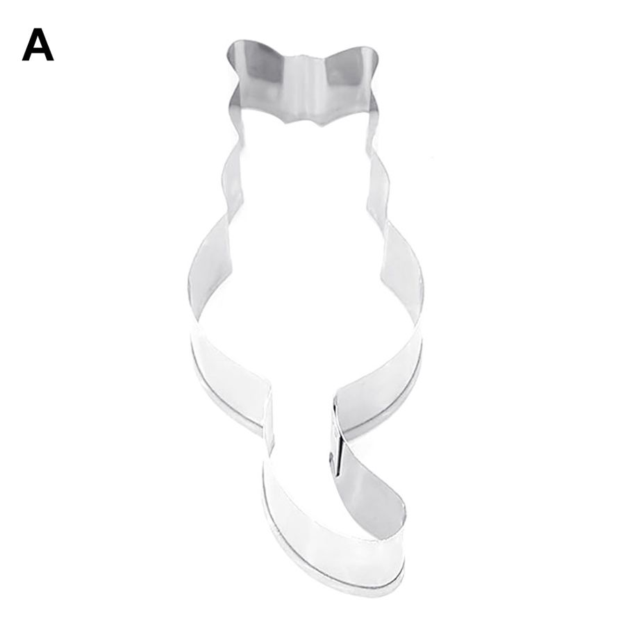 Stainless Steel Cats Shape Biscuit Cookie Cutter Mold Fondant Cake Baking Tool