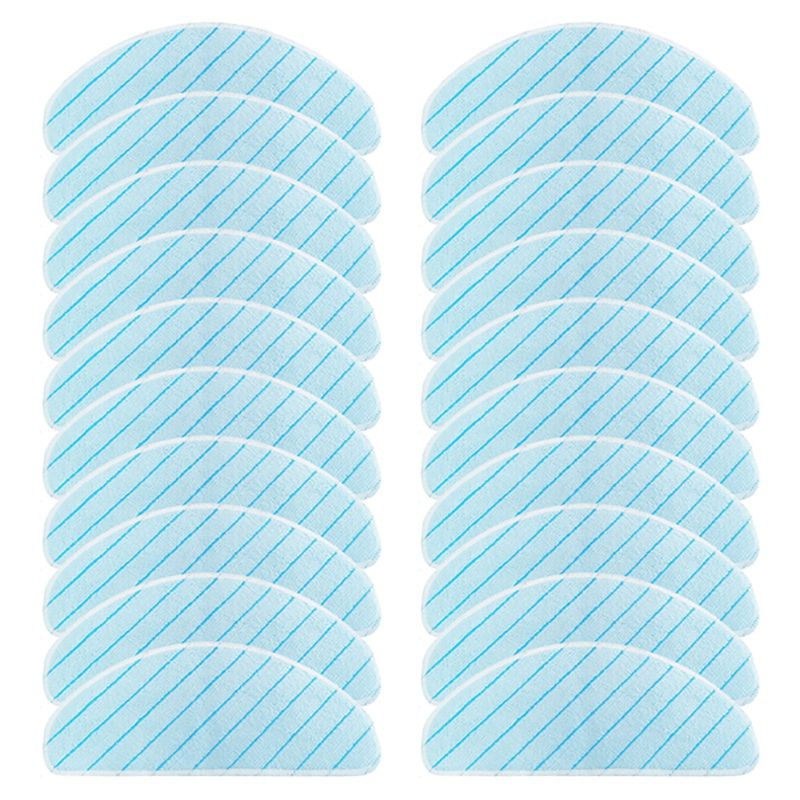 BRADOO-Washable Mop Pads for ECOVACS DEEBOT OZMO T9 T9 Max T9 AIVI T8 Vacuum Cleaner Microfiber Mopping Cloth Rags