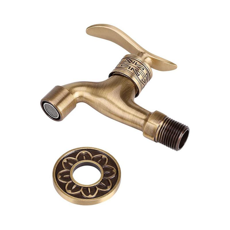 Mop Sink Faucet Antique Brass Washing Machine Faucet Single Cold Faucet Wall Mounted Water Tap for Outdoor Indoor