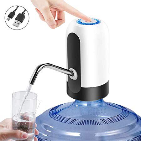 Amazon Top Seller 2021 Drinkware Tool Household Water Bottle Pump USB Charging Portable Automatic Electric Bottle Water Pump Dispenser Water Bottle Pumping Device Switch