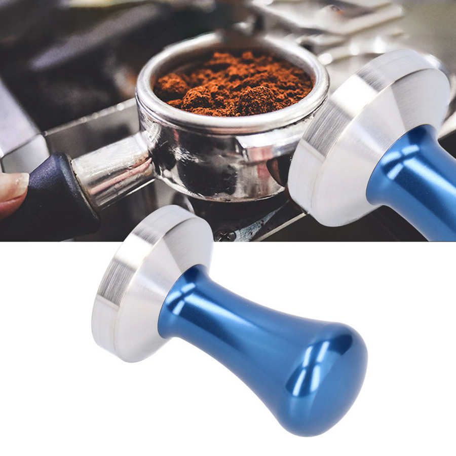 58mm Stainless Steel Flat Coffee Tamper Powder Press Hammer Tool Accessories