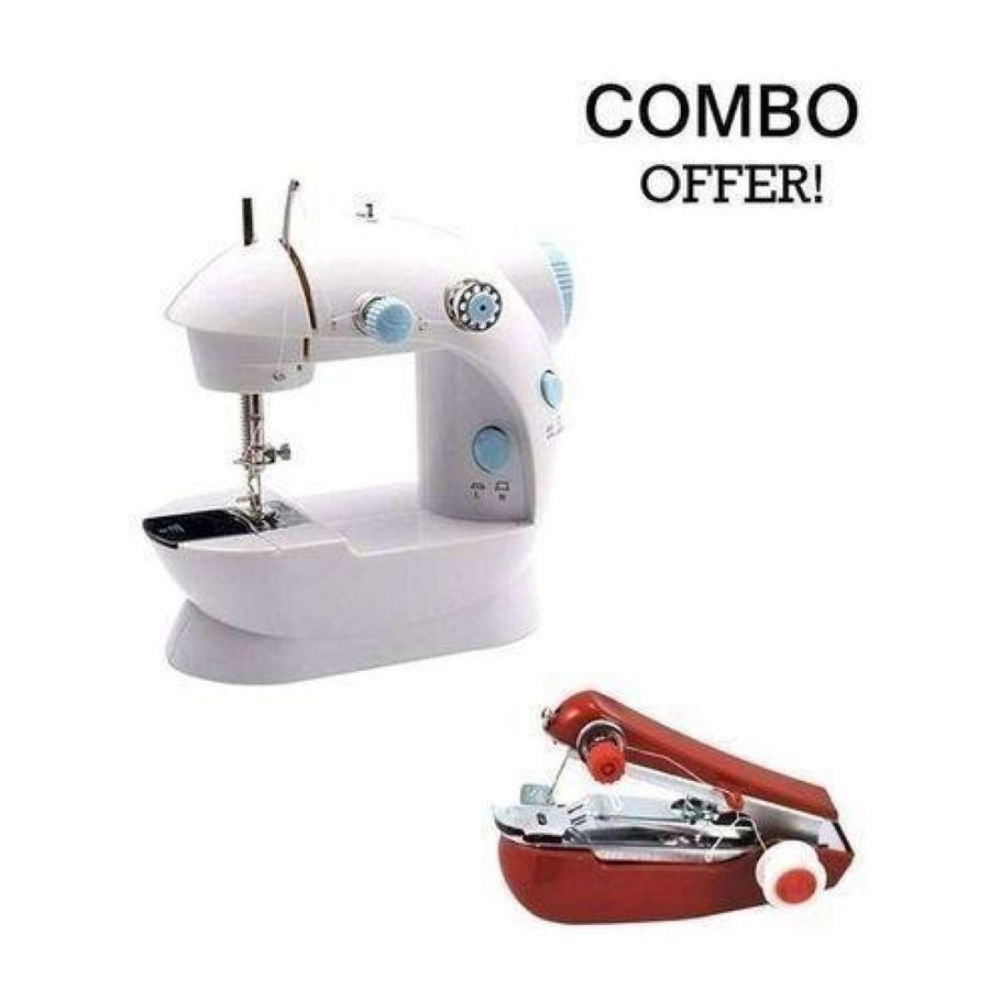 Combo of Electric and Handheld Sewing Machine