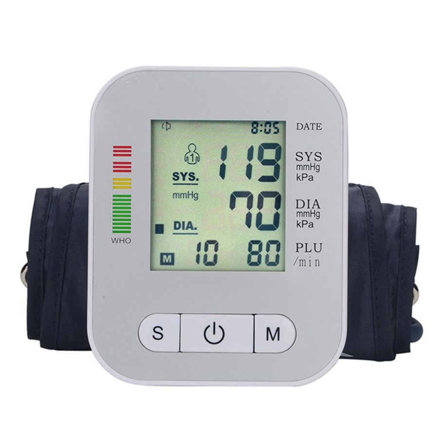 Electronic digital blood pressure monitor sphygmomanometer