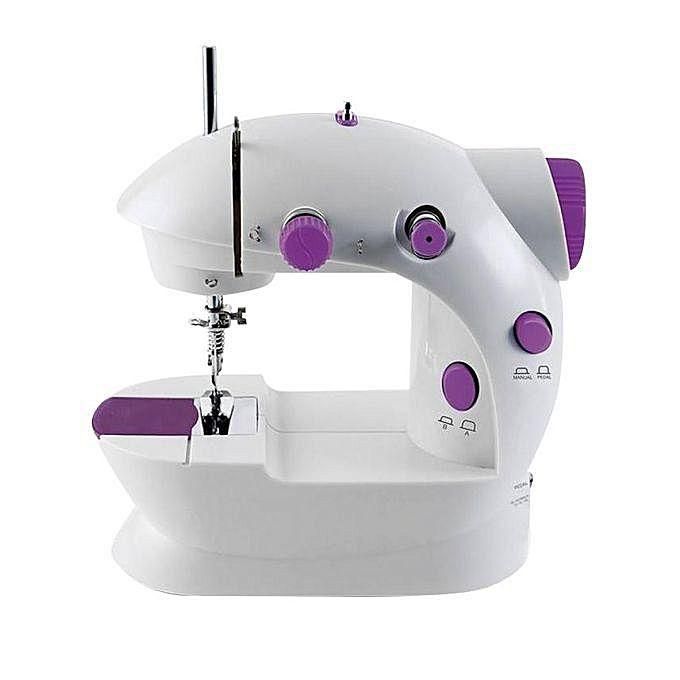 8 in 1 Electric Sewing Machine - White and Purple