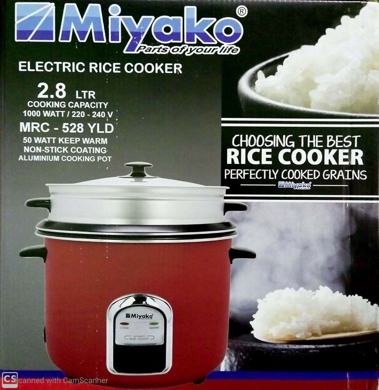 Miyako 2.8 LTR Double Pot Rice Cooker MRC-528YLD