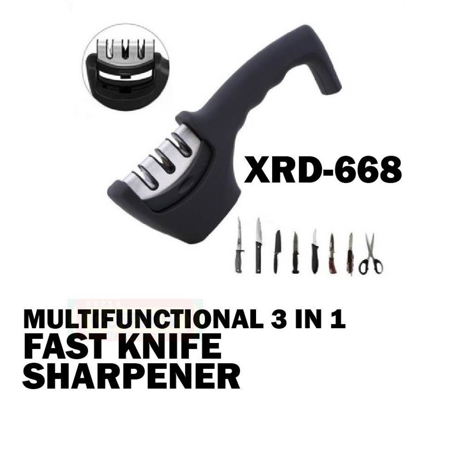 Knife Sharpener - Black Beautiful and generous, Easy to operate