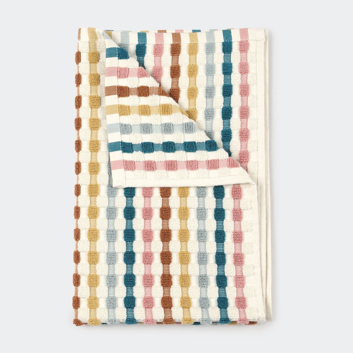 Cream Popcorn Cotton Hand Towel