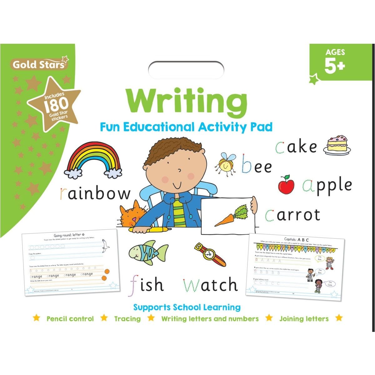 Gold Stars Writing Fun Educational Activity Pad