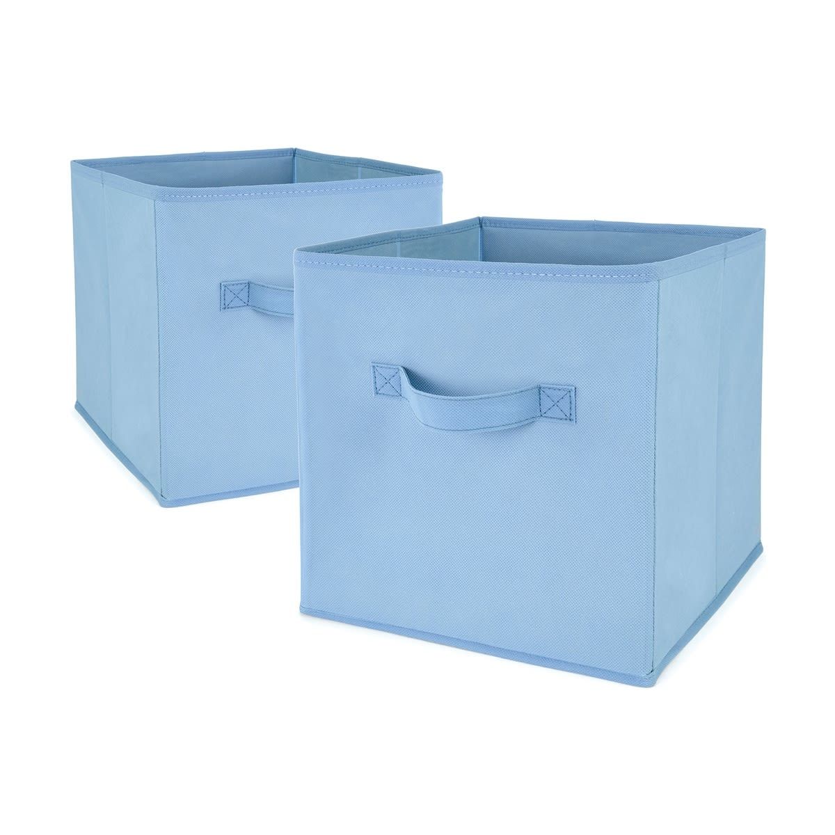 2 Pack Collapsible Storage Cubes - Blue