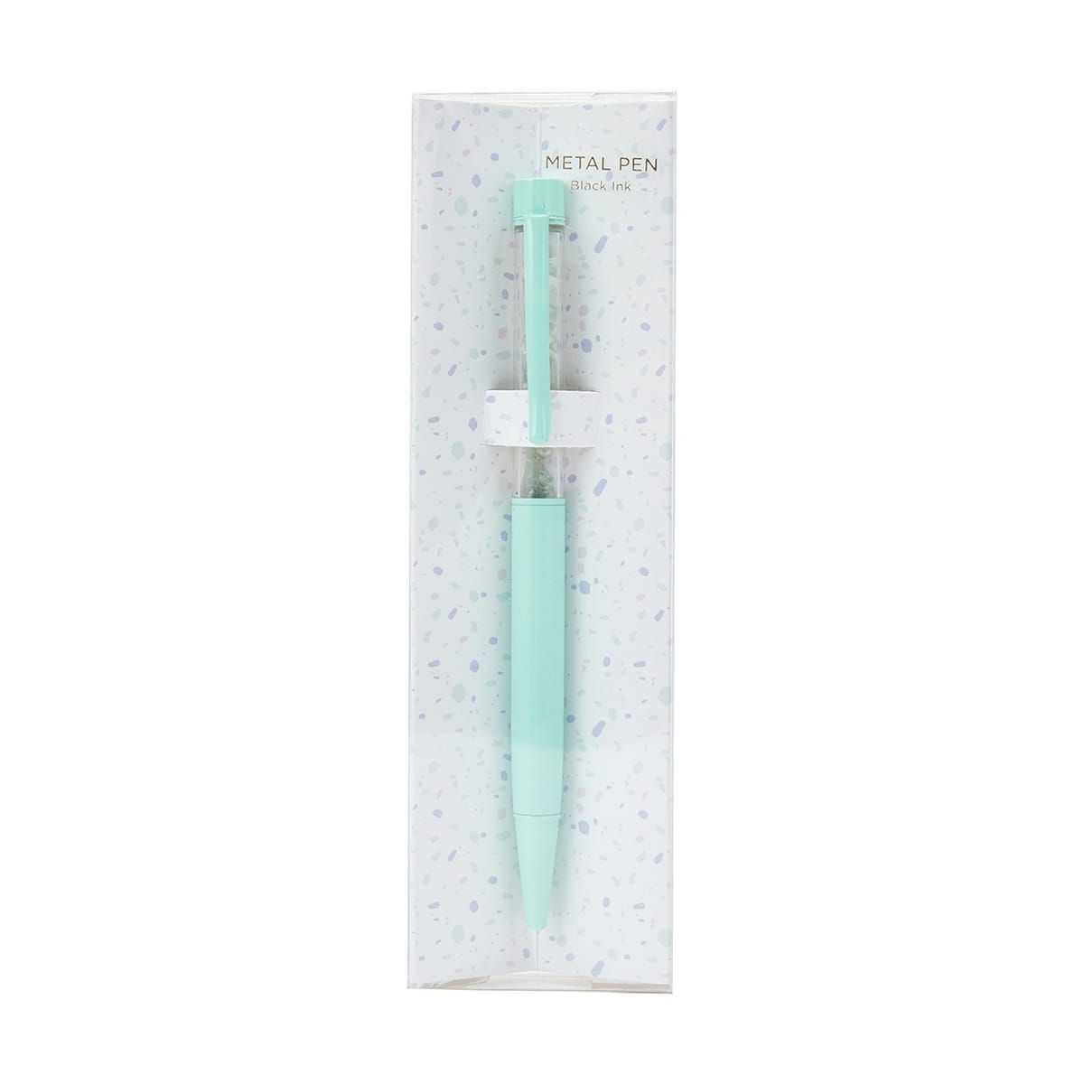 Metal Pen Gem Stone - Mint