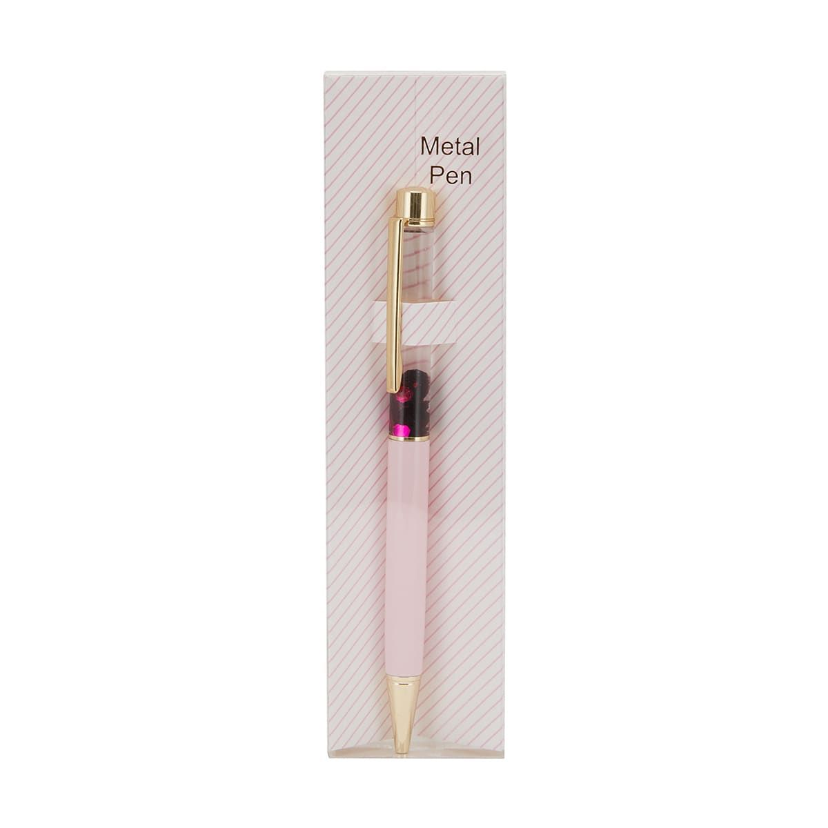 Metal Pen Liquid Glitter - Pink