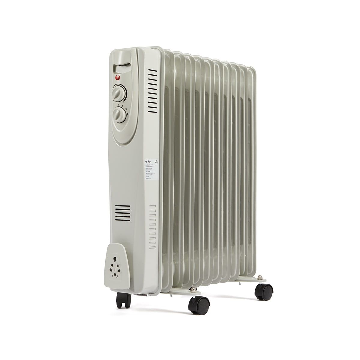 11 Fin Oil Heater - White