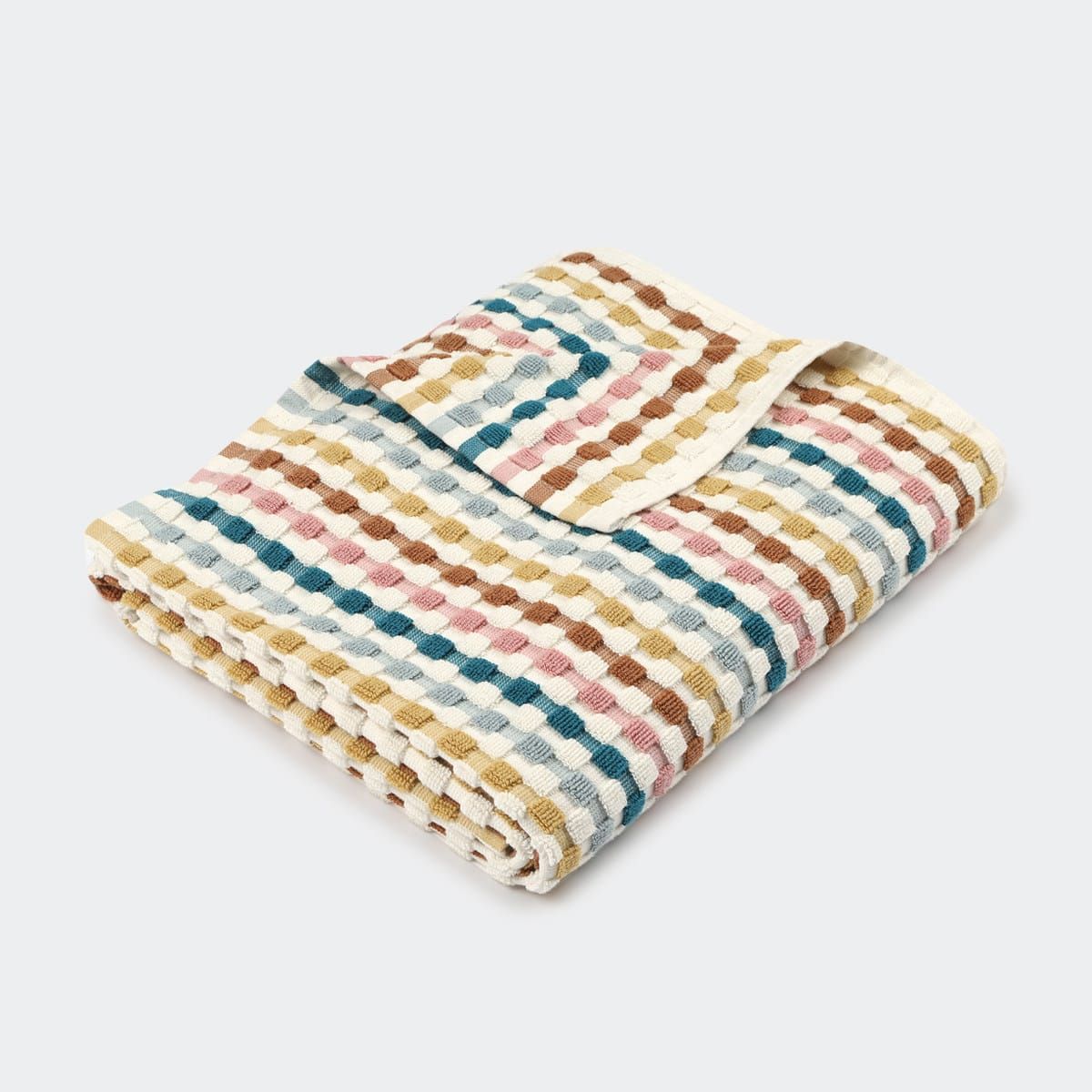 Cream Popcorn Cotton Bath Towel