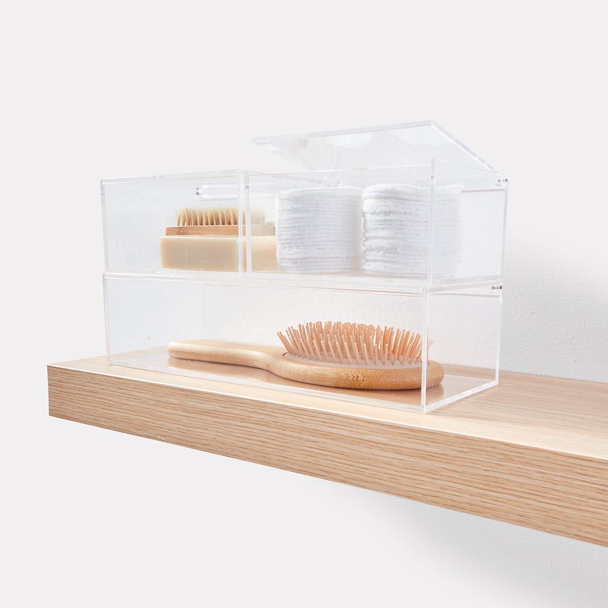Set of 3 Clear Storage Boxes
