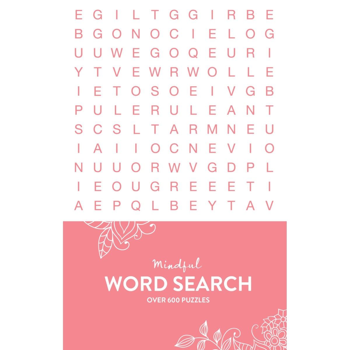 Mindful Word Search Puzzles - Book