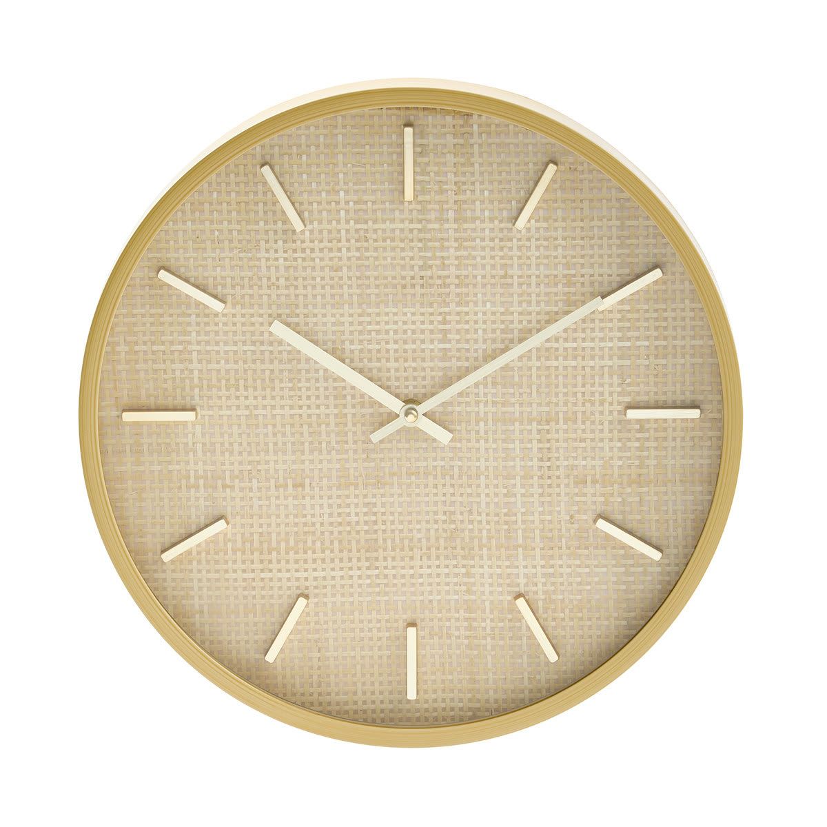 Rattan Look Clock