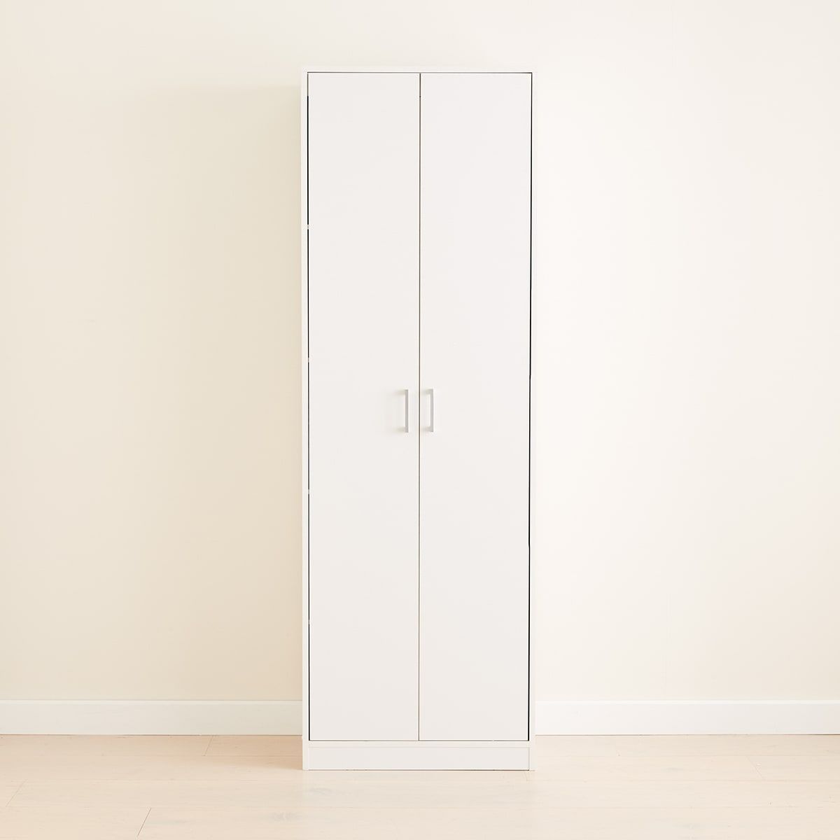 Multi Purpose Cupboard 2 Door Broom Storage with Adjustable Shelves