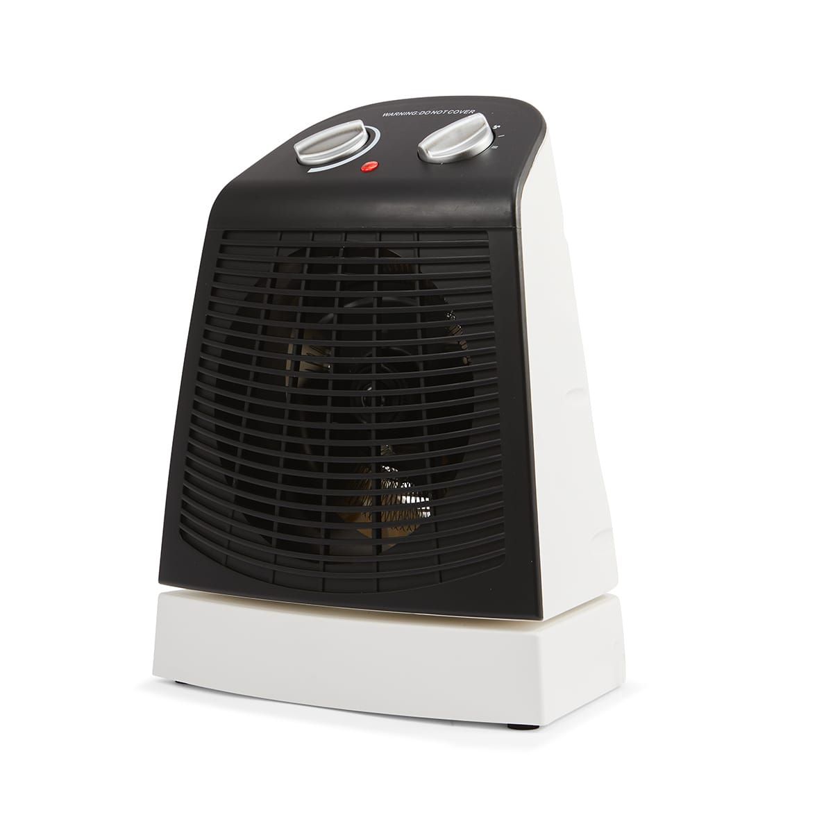 Oscillating Fan Heater - Black and White