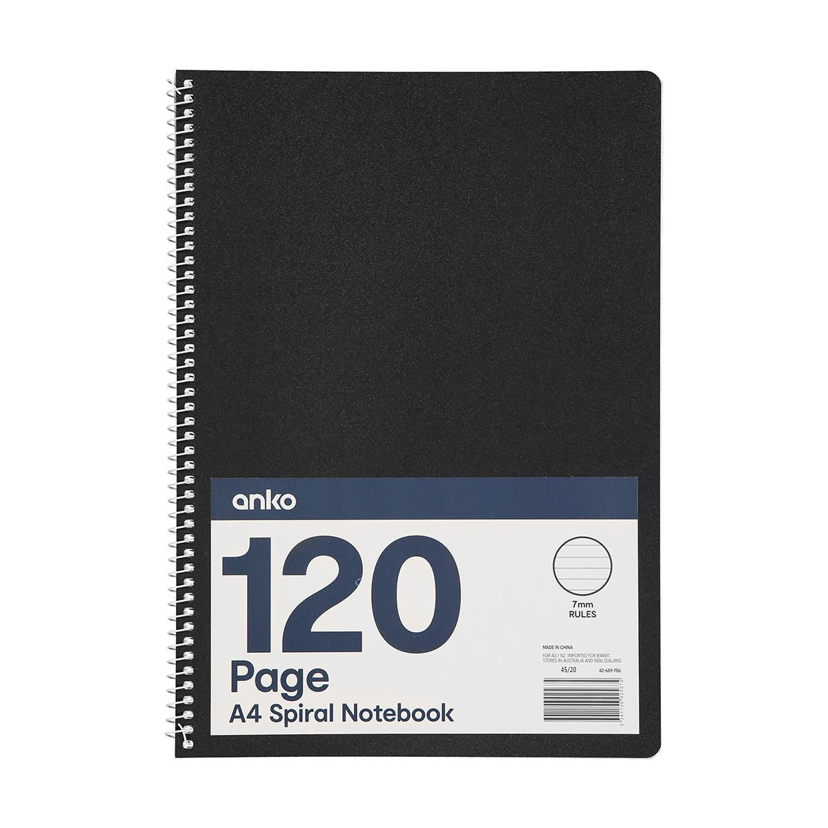 A4 Spiral Notebook - 120 Pages