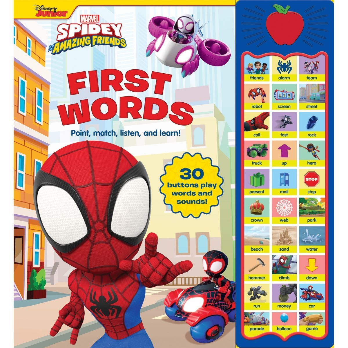 Disney Junior Marvel Spidey and His Amazing Friends: First Words Sound Book by Pi Kids - Book