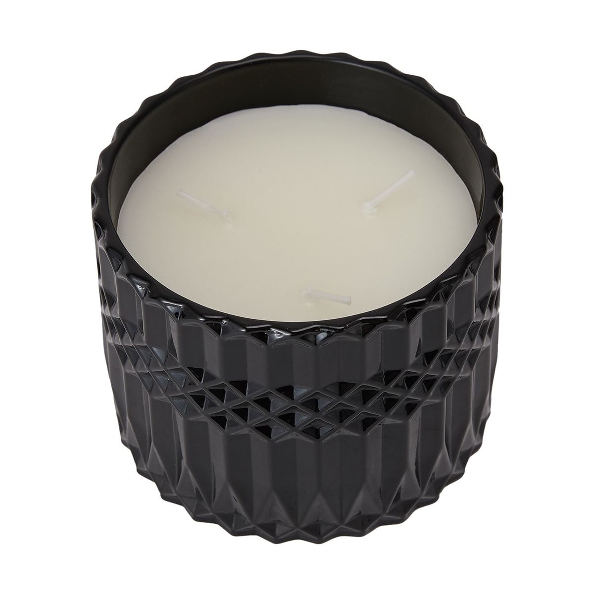 Patchouli Fragrant Geo Candle - Black