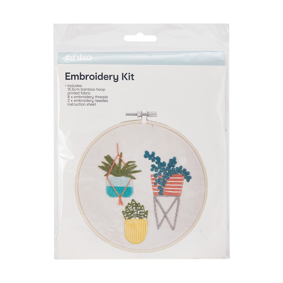 Embroidery Kit - Pot Plants