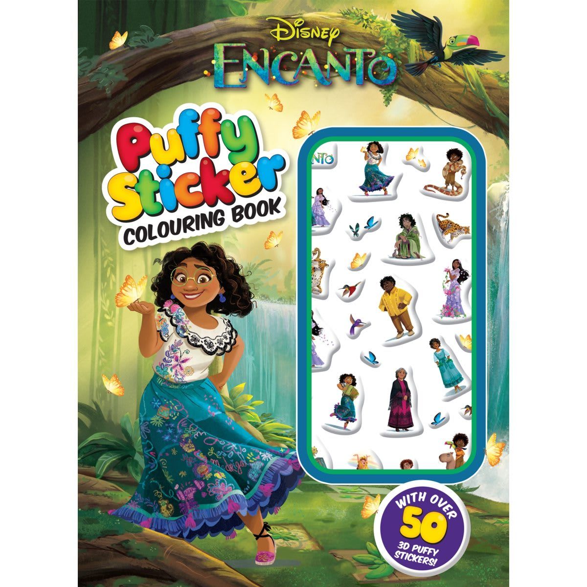 Disney Encanto: Puffy Sticker Colouring Book