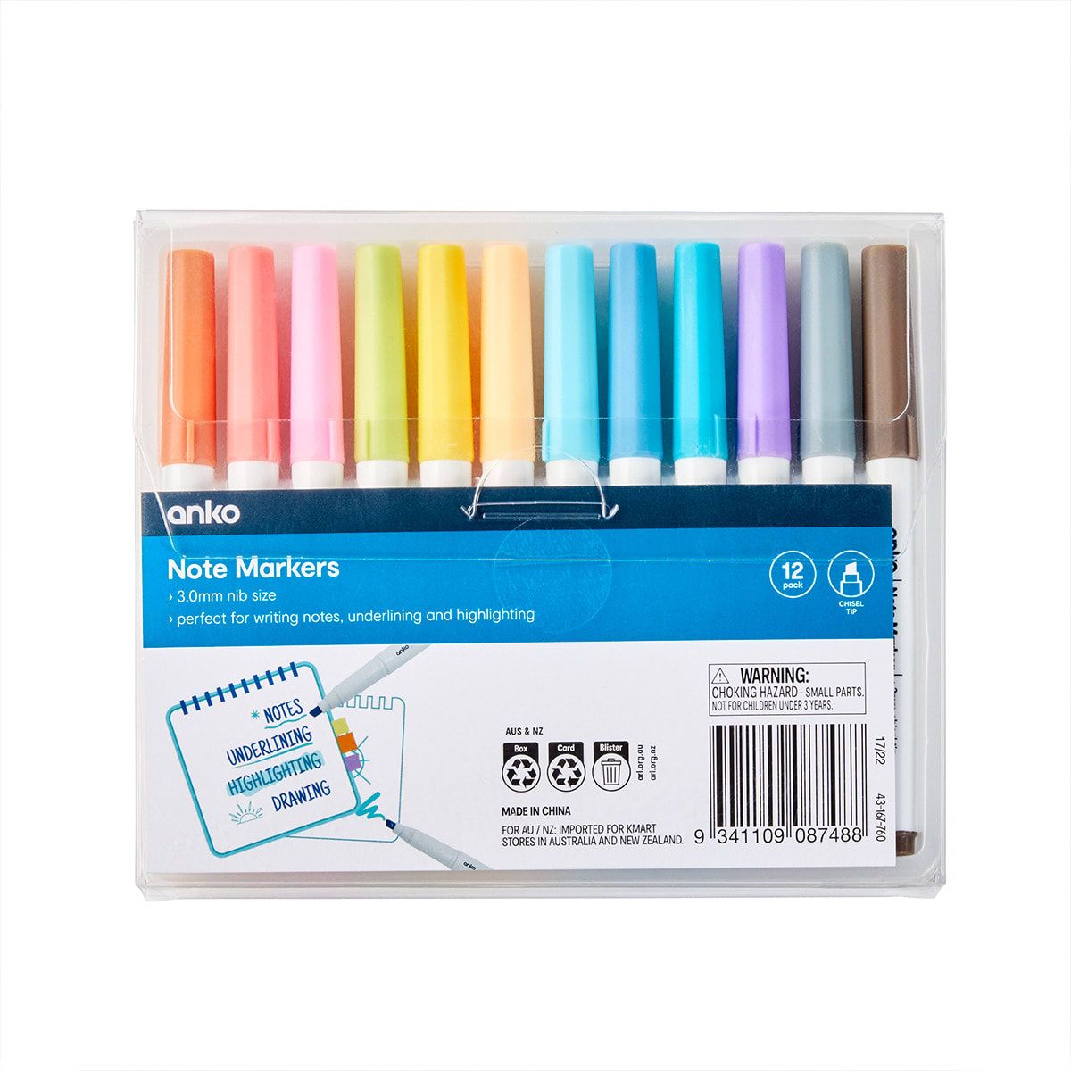 12 Pack Note Markers