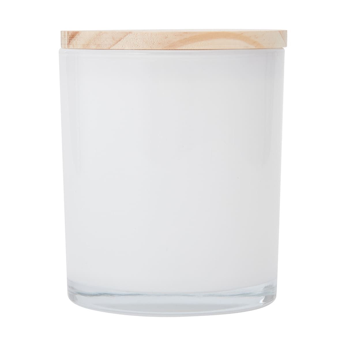 DIY White Glass Candle Jar