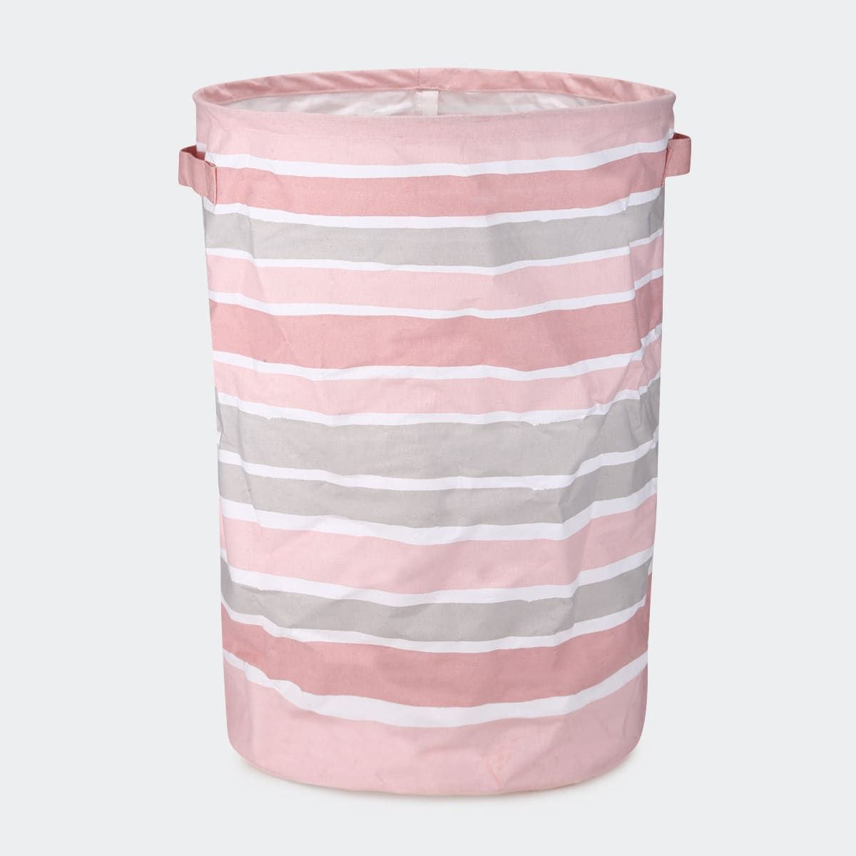 Collapsible Hamper - Pink Stripe