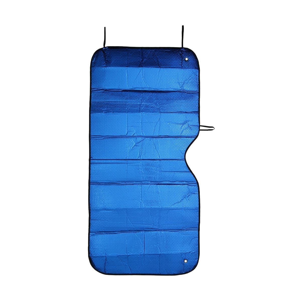 Front Accordion Sunshade - Metallic Blue