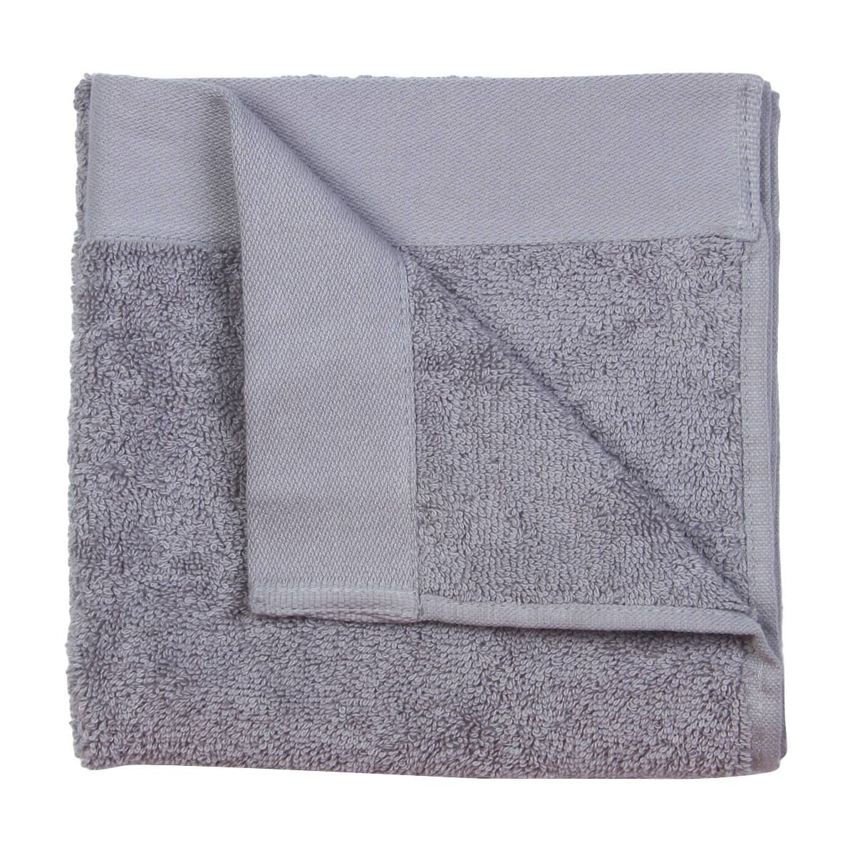 Malmo Cotton Hand Towel - Silver