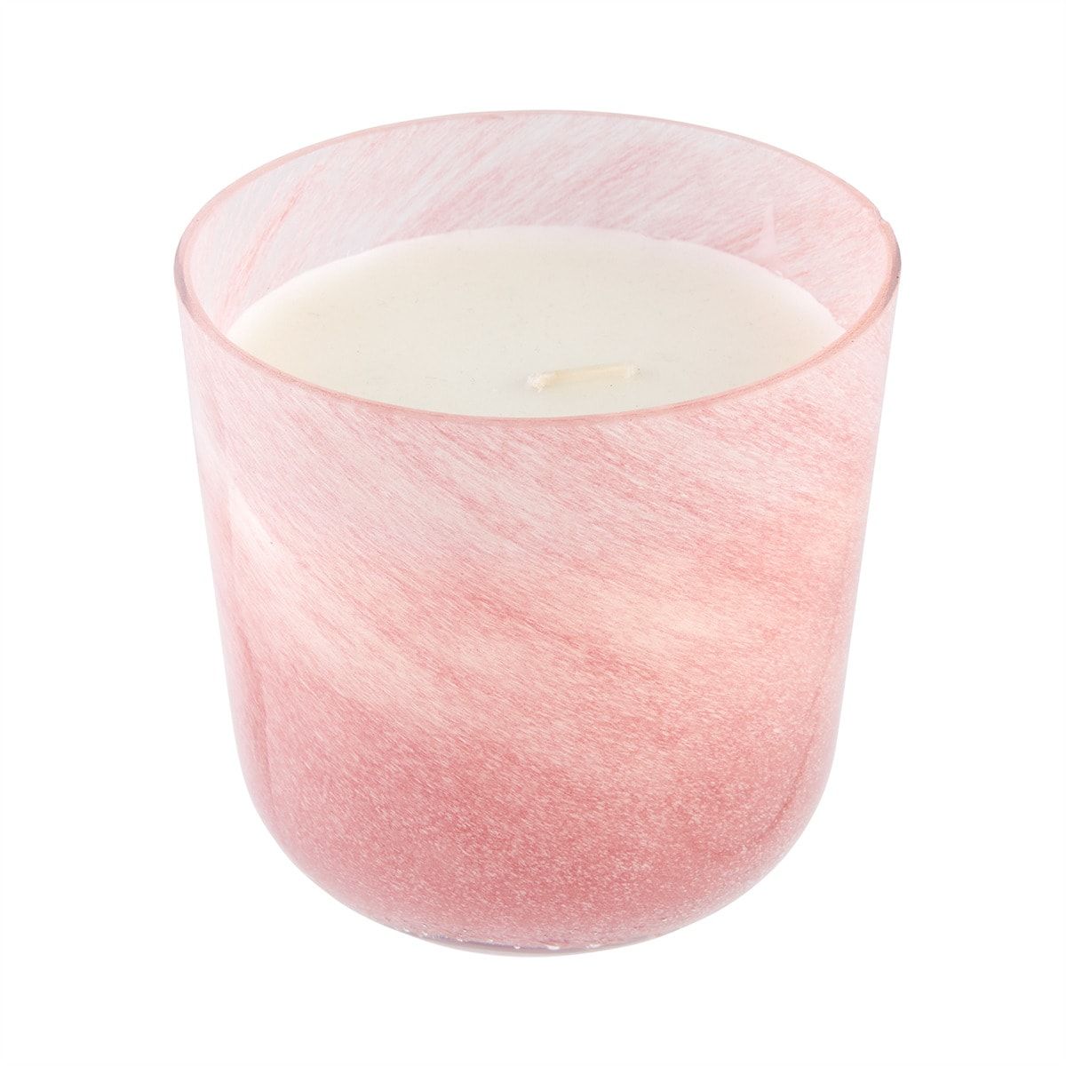Pink Swirl Fragrant Candle