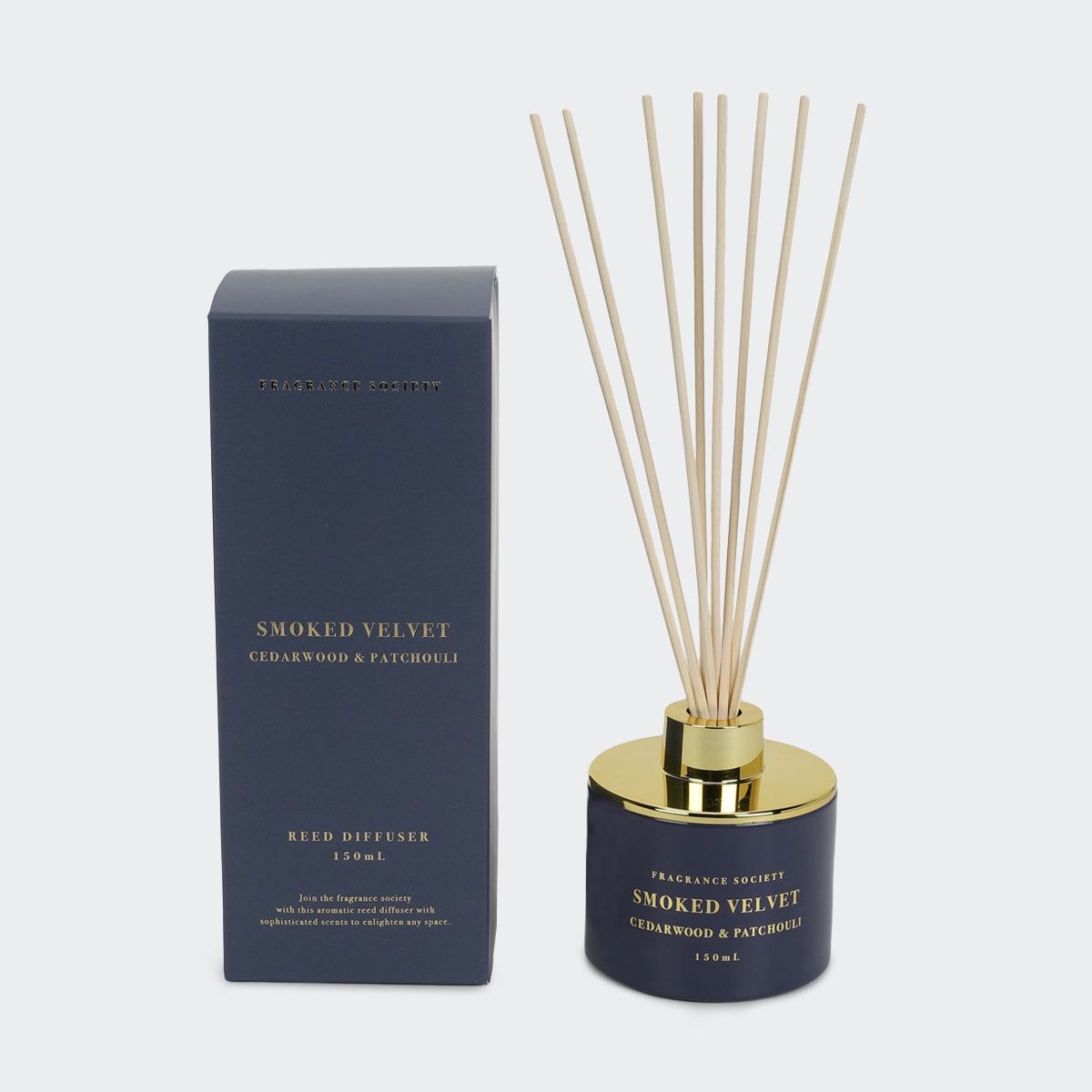 Fragrance Society Smoked Velvet Cedarwood & Patchouli Reed Diffuser 150ml