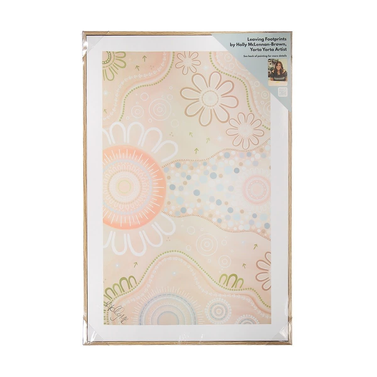 Leaving Footprints Framed Canvas