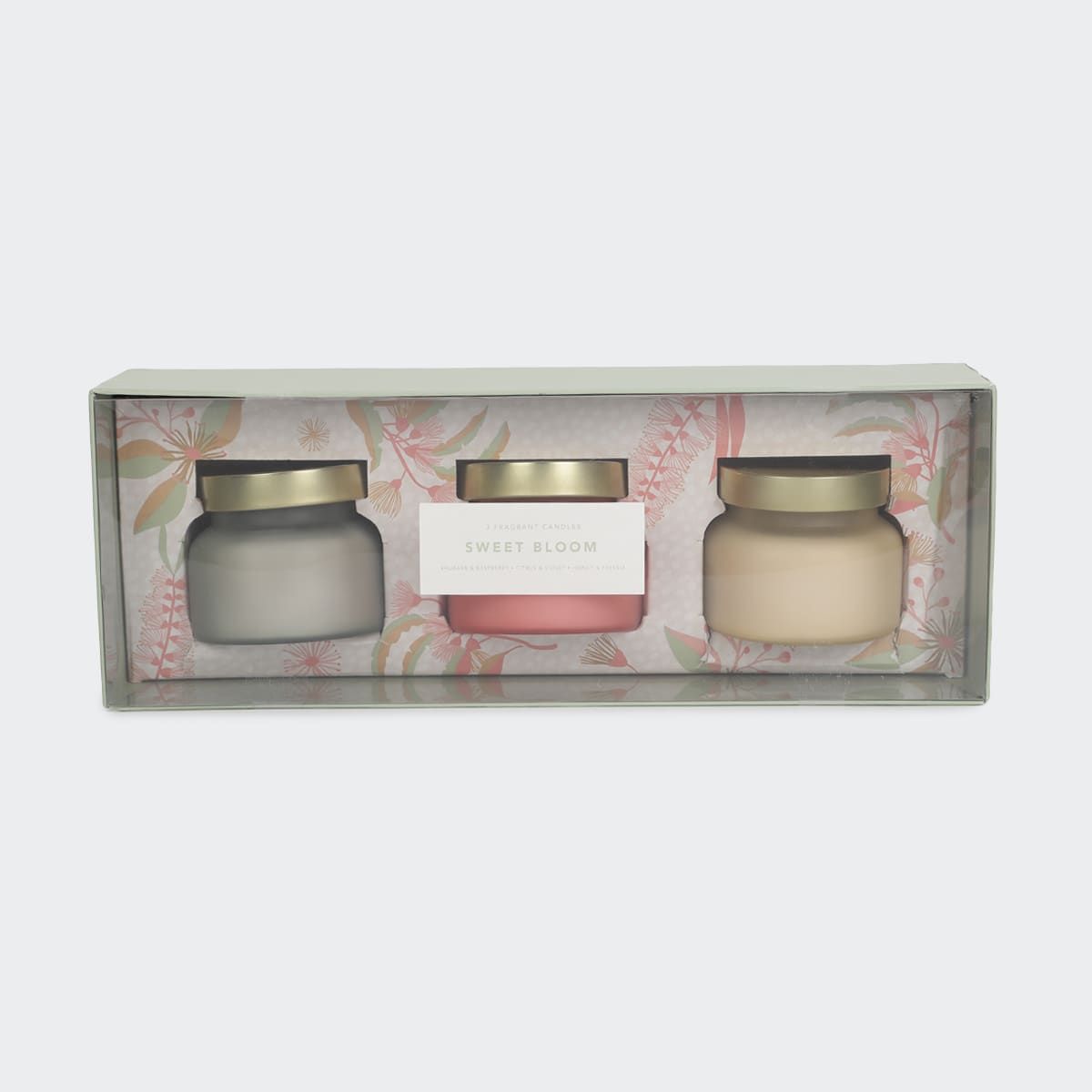 3 Pack Sweet Bloom Fragrant Candles