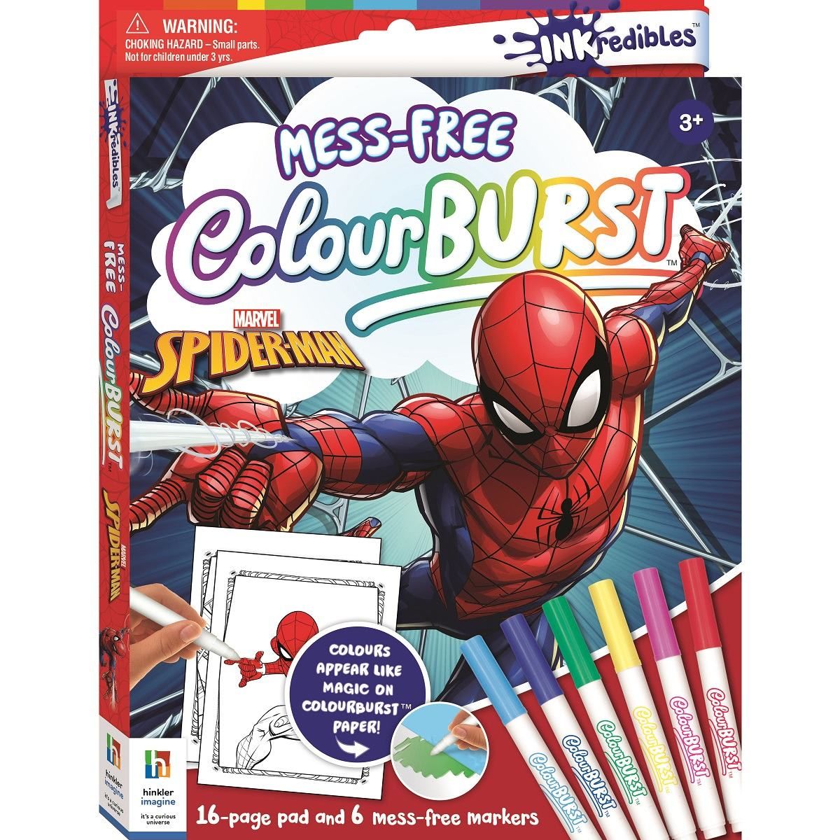 INKredibles Spider-Man Mess-Free ColourBurst Activity Set - Book