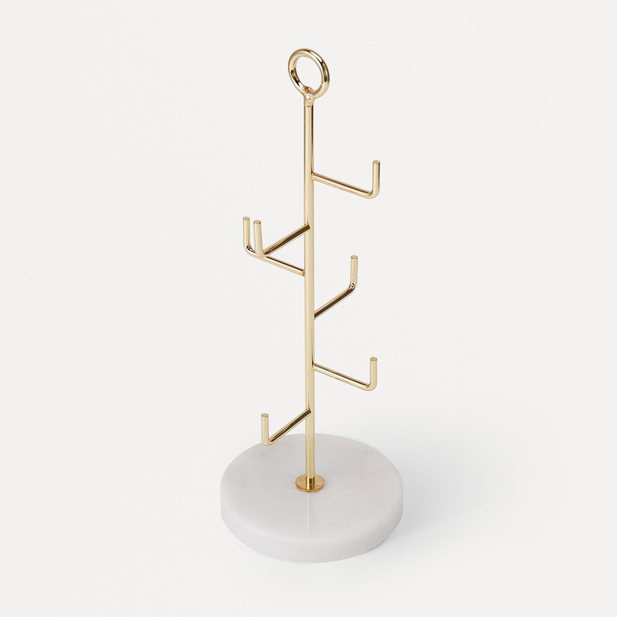 Marble Jewellery Tree - Gold Look