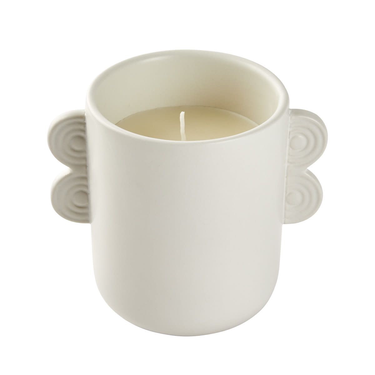 Bergamot and Amber Curved Handle Fragrant Candle