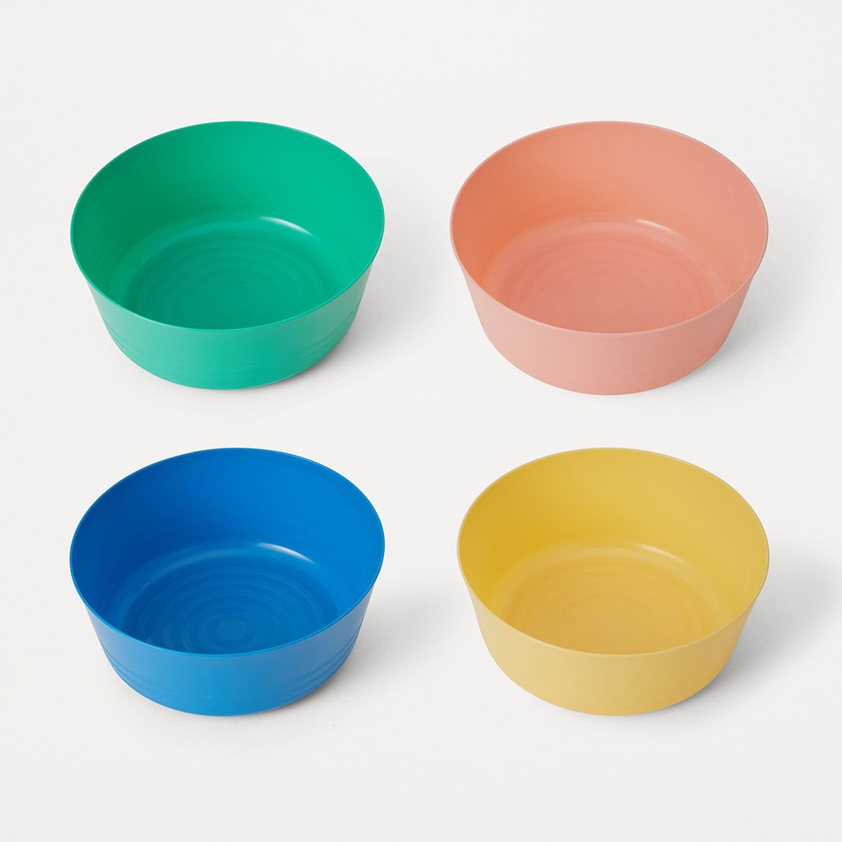 4 Pack Coloured Bowls