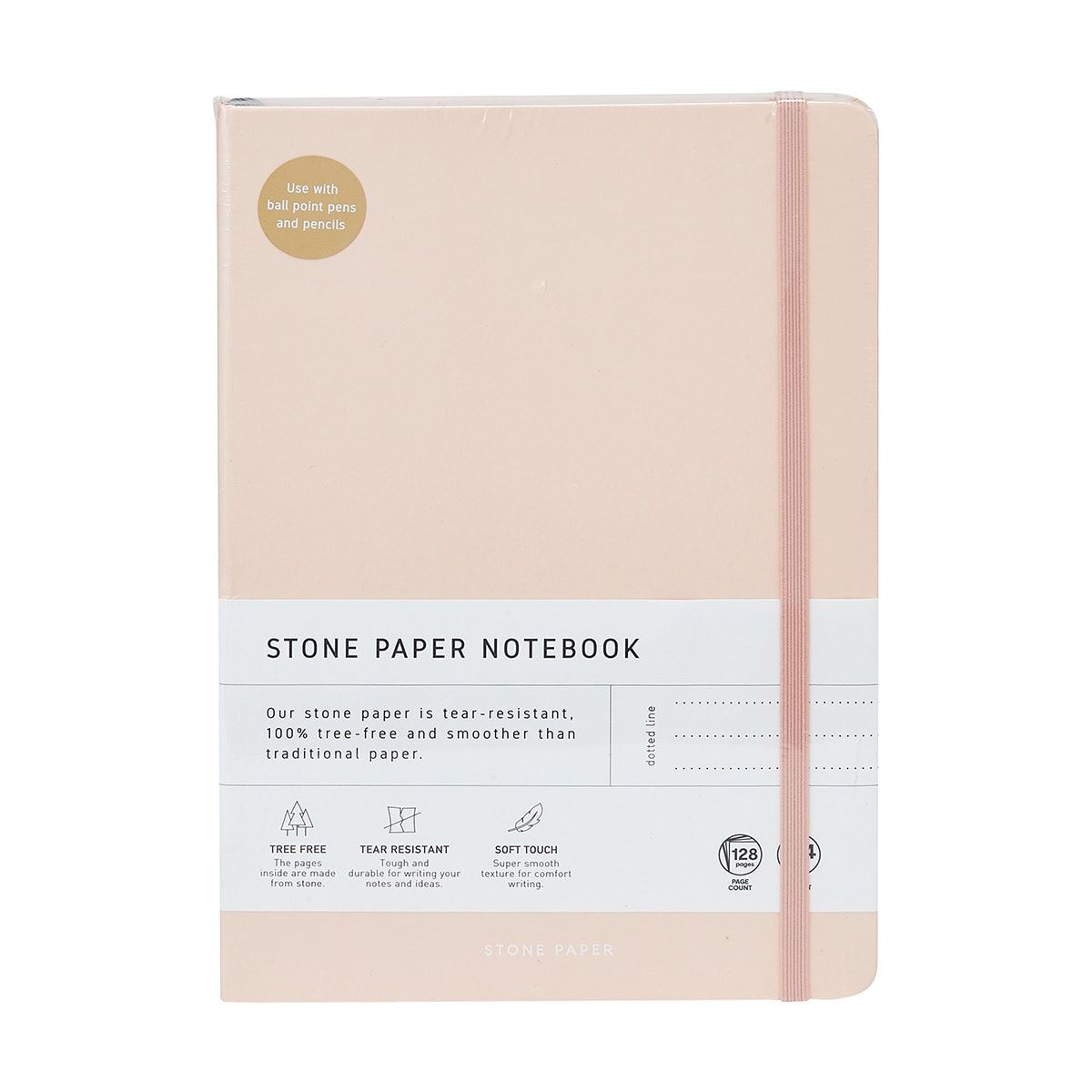 Stone Paper Notebook - Peach Pink